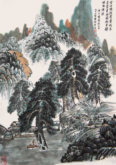 陶博吾 山水 立轴